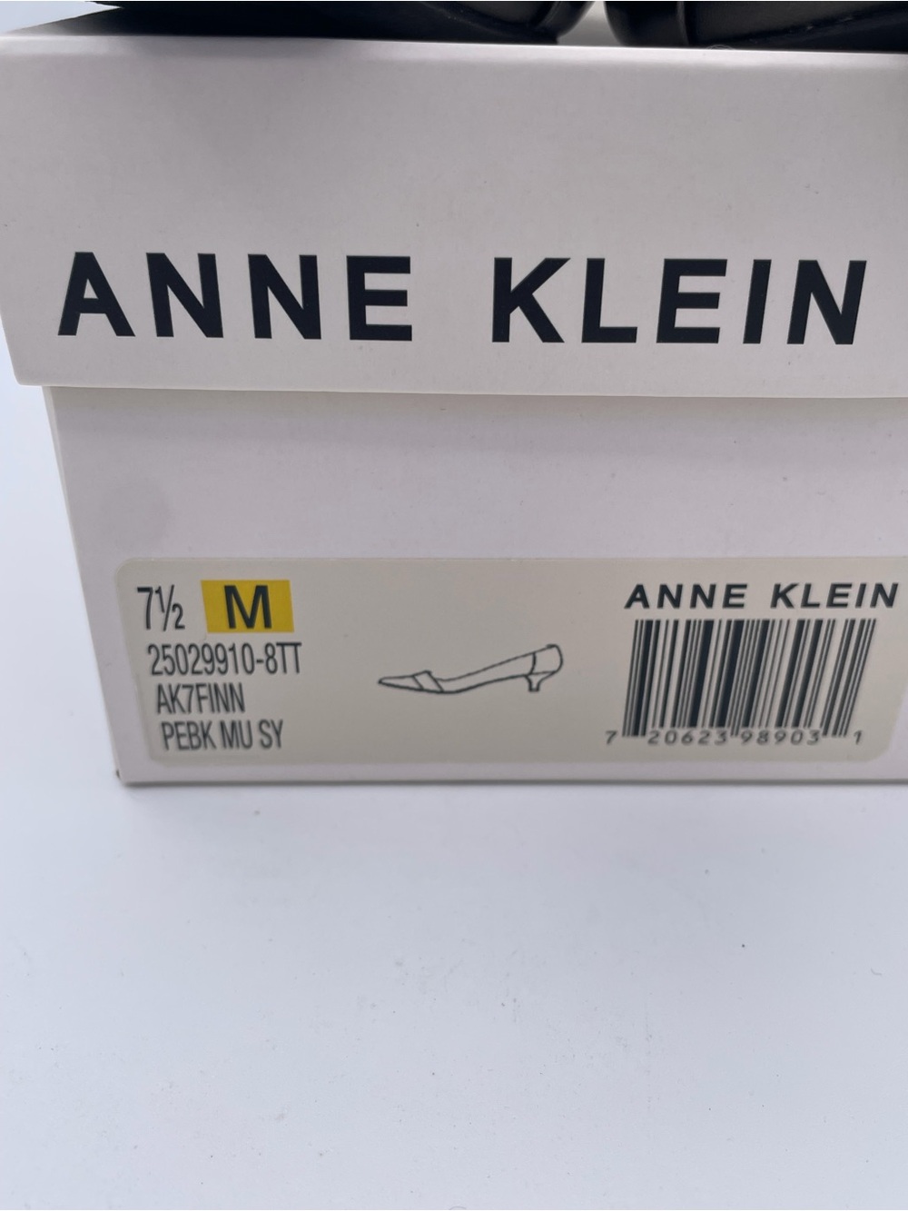 Anne Klein iFlex Women’s Pointed Toe Kitten Heel Pumps Gray Pewter Textured 7.5 - Picture 6 of 12